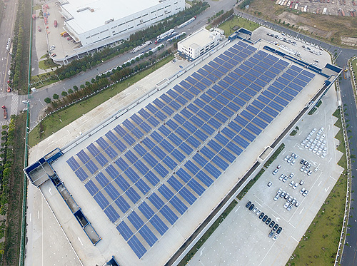 照片: 1.3MW太阳能发电系统鸟瞰图